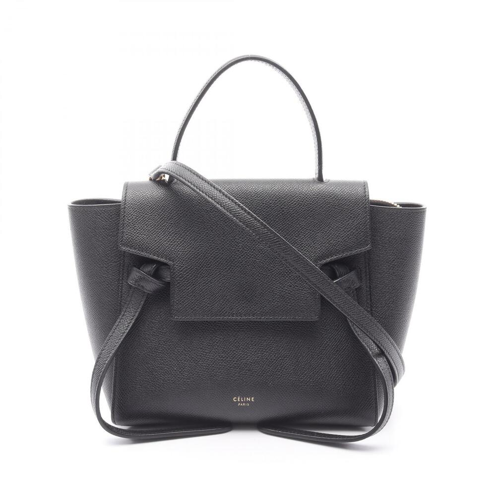 Celine BELT BAG Handbag Leather Black